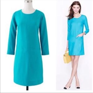 J. Crew Jules Wool Shift Dress w/ Pockets